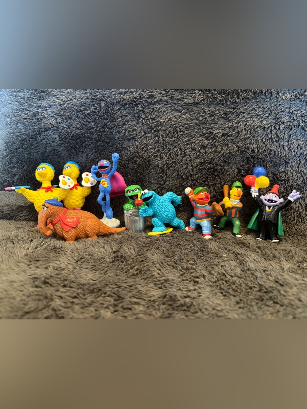 9 Vintage 1980’s McDonald’s Sesame Street figures